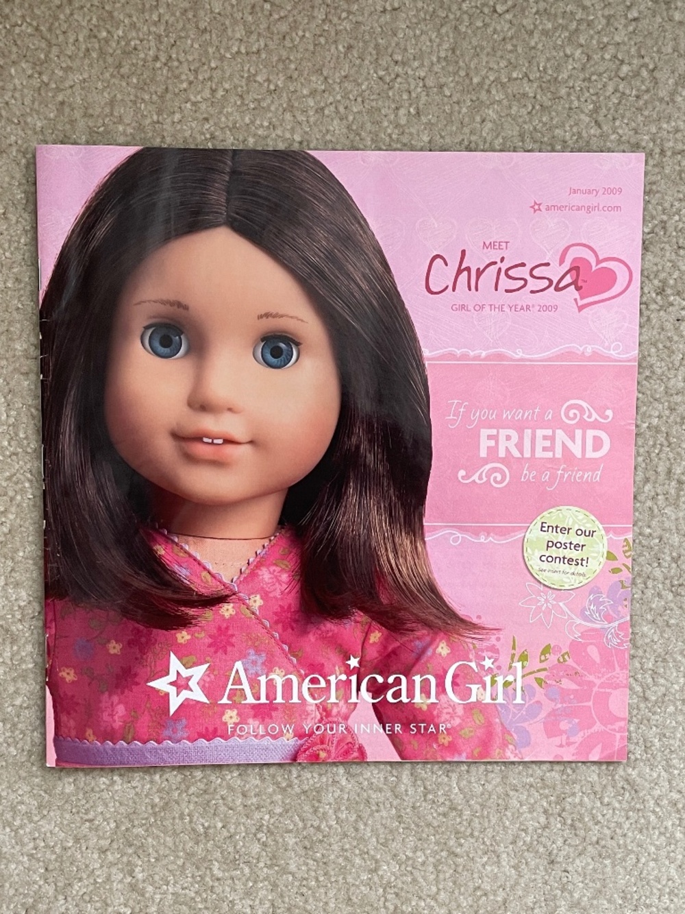 American Girl Catalog January 2009 Meet Chrissa
